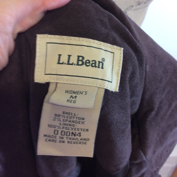 L.L. Bean velvet button front collared jacket - Picture 7 of 7